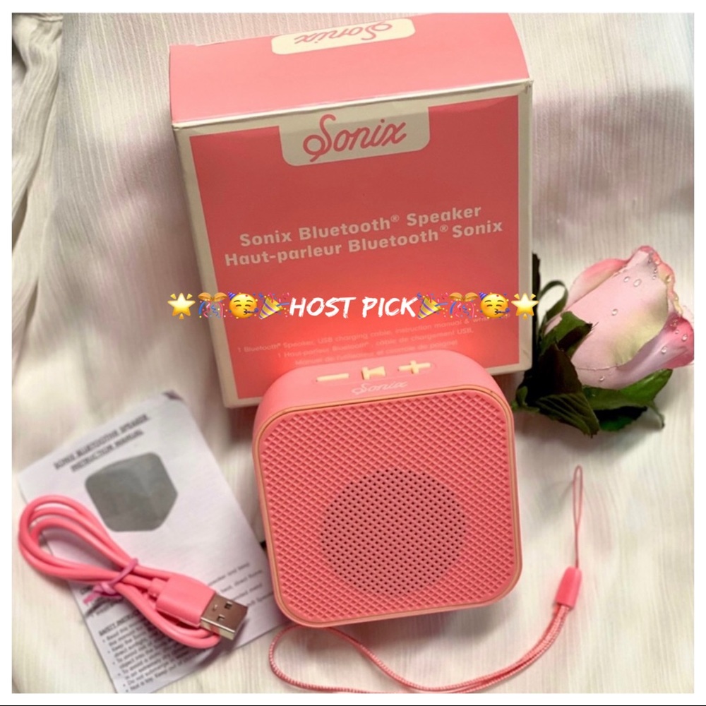 🎉HP NIB SONIX Bluetooth Speaker 🎶🎼🎵Bluetooth Charger & Wristlet